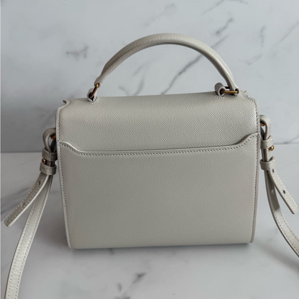 Saint Laurent YSL Mini Cassandra Top Handle Bag White - Picture 3 of 9